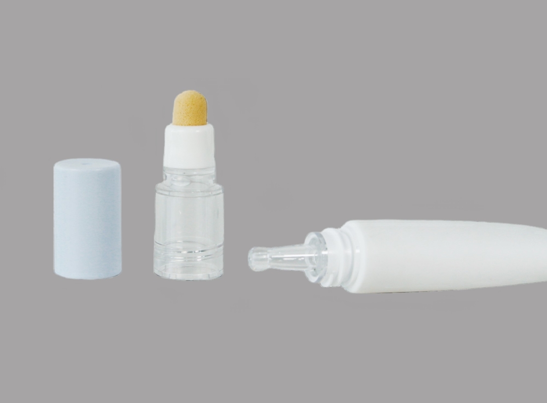 Plastic Dropper Cosmetic Tube Packaging Eye Cream Essence Tube With Sponge Head
